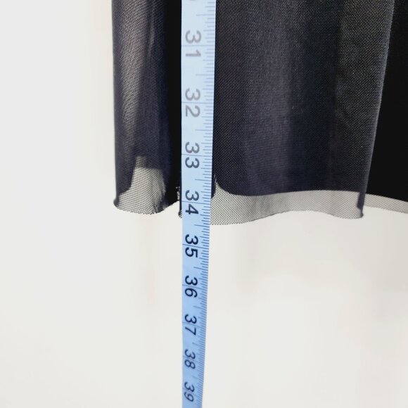 BB Dakota mini dress Black Mesh Ruched Size S Nylon/Spandex & Polyester - Picture 10 of 11